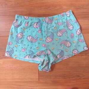 Women's Mermaid Kitty Pajama Shorts